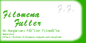 filomena fuller business card